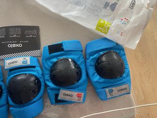 Patines Oxelo + conjunto de protecciones oxelo