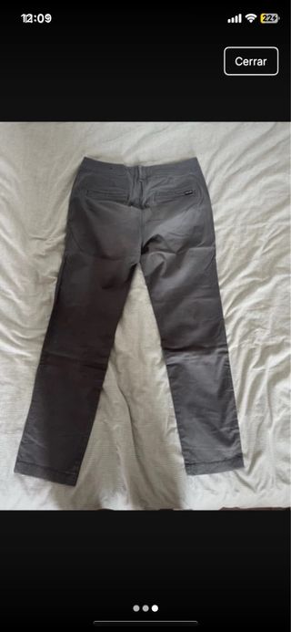 Pantalones Chinos Hollister Skinny 29x30 Gri