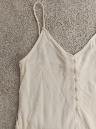 Vestido Mango tirantes vainilla T.M