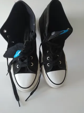 Zapatillas altas negras con plataforma