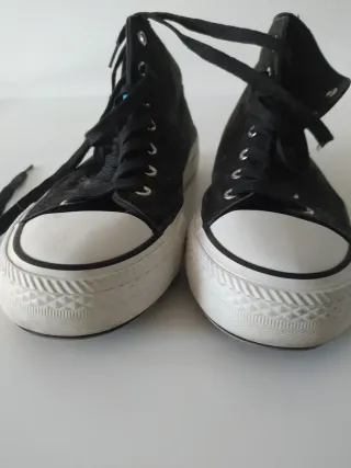 Zapatillas altas negras con plataforma