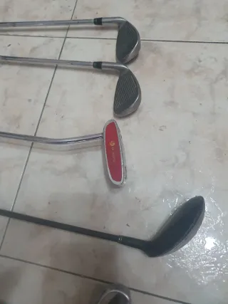 7 palos de golf Caveral + carrito