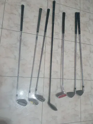 7 palos de golf Caveral + carrito
