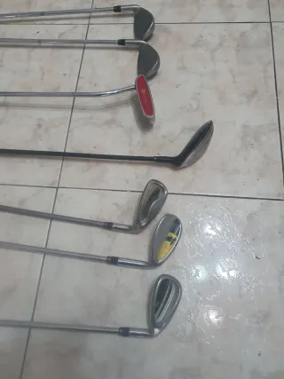7 palos de golf Caveral + carrito