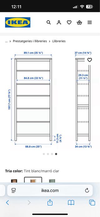 Estanterías Ikea madera y cristal