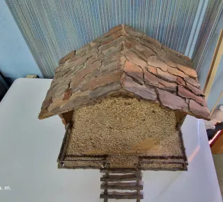 Casita de Belén de madera