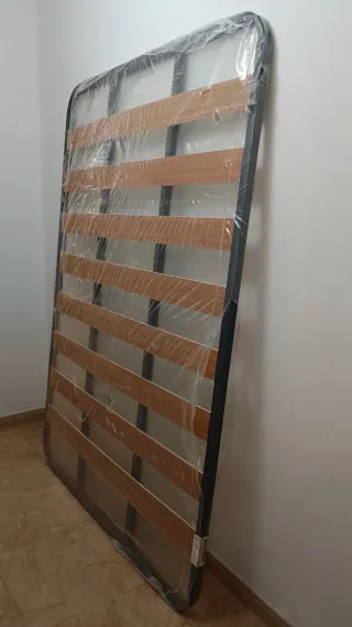 Somier Láminas 135x190 Metal y Madera. Sin patas