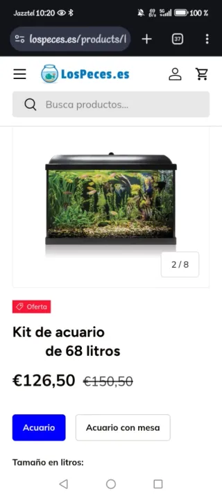 Acuario Aqualantis 70L