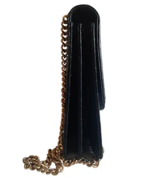 Bolso piel serpiente cadena dorada