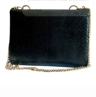 Bolso piel serpiente cadena dorada