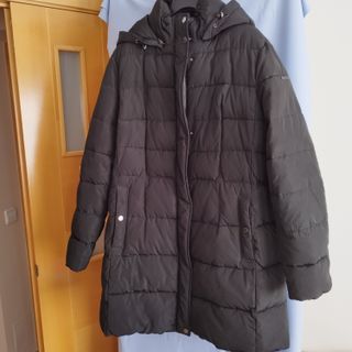 Chaqueta Geox Mujer Negra Plumas