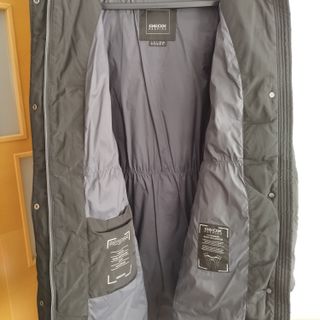 Chaqueta Geox Mujer Negra Plumas