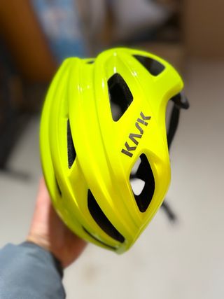 Casco Ciclismo Kask Amarillo Neón talla S