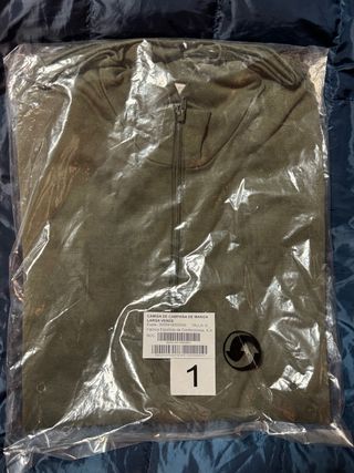 Camisa Campaña Manga Larga Verde Talla L