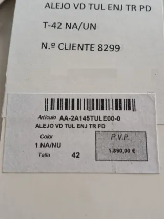 Vestido de Novia Rosa Clará Blanco