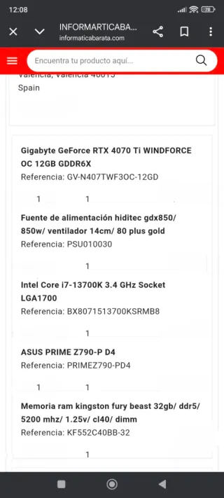 Memoria  RAM Kingston Fury Beast DDR5 32GB
