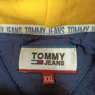 Sudadera Tommy Jeans Capucha Azul Talla XXL