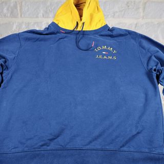 Sudadera Tommy Jeans Capucha Azul Talla XXL