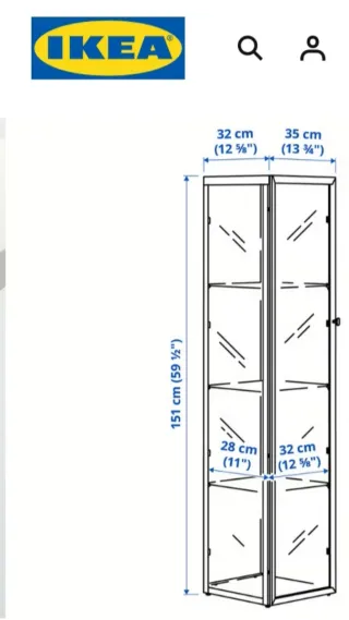 Vitrinas Cristal y Madera Ikea