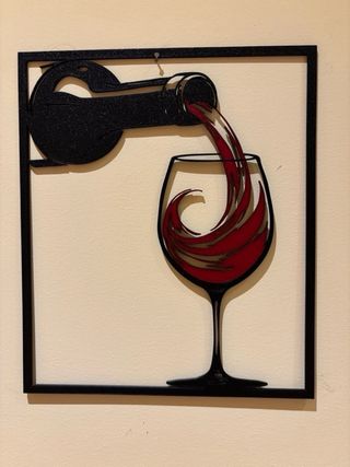 Decorazione vino rosso – stampa 3D moderna