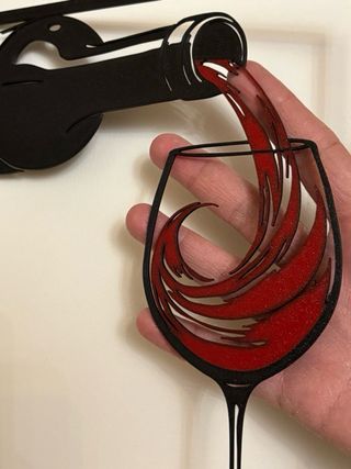 Decorazione vino rosso – stampa 3D moderna