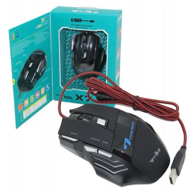 Ratón Gaming Weibo X7 Negro y Verde