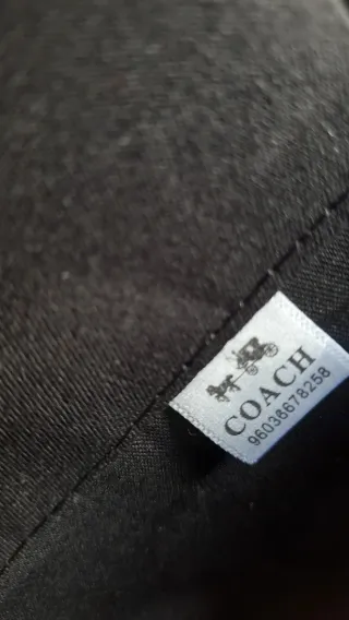 Borsa Coach Pelle Marrone Oro