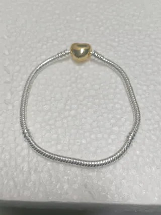 NUEVA,Pulsera Plata Ley 925, Cierre Seguridad