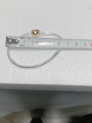 NUEVA,Pulsera Plata Ley 925, Cierre Seguridad