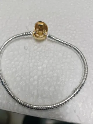 NUEVA,Pulsera Plata Ley 925, Cierre Seguridad
