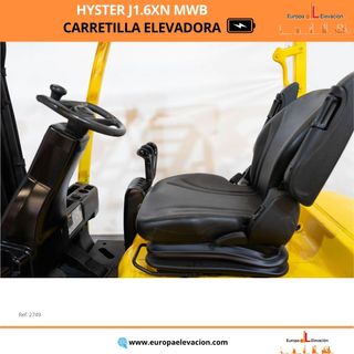 CARRETILLA ELEVADORA ELECTRICA HYSTER 1600 KG