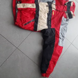 Giubbotto sci Dubin rosso e nero