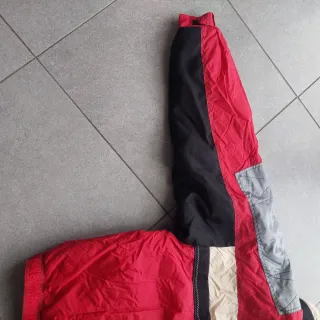 Giubbotto sci Dubin rosso e nero