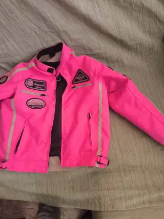 Chaqueta Moto Niña 10-12 Años Rosa