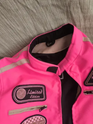Chaqueta Moto Niña 10-12 Años Rosa