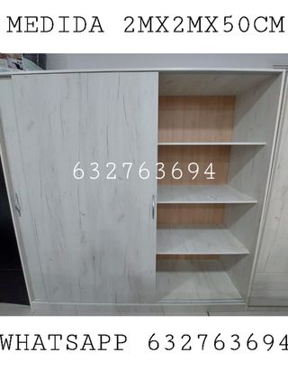 Armario corredero 2x2x0.5m