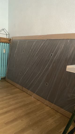 Colchón 105 y base tapizada nuevos