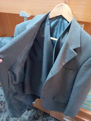 Traje de chaqueta gris