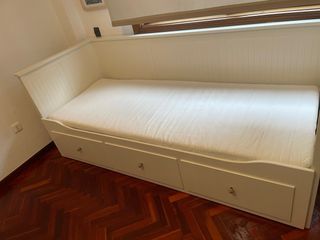 Cama Diván Extensible Ikea HEMNES Blanca