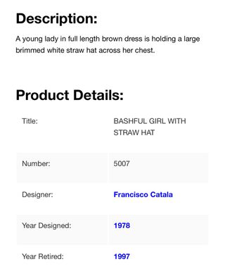 Lladro 5007 Pamela Ruborosa