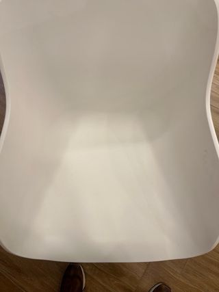 Sedie Eleganti Ikea in Legno e Plastica Bianca