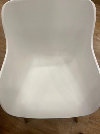Sedie Eleganti Ikea in Legno e Plastica Bianca