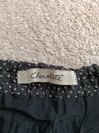 Falda negra topos T.38