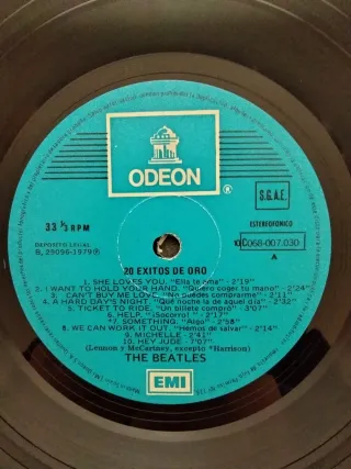 Vinilo LP The Beatles 20 Exitos de Oro