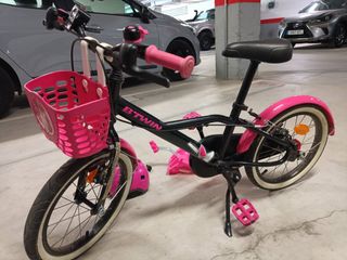 Bicicleta Infantil 16 con Silla y Casco