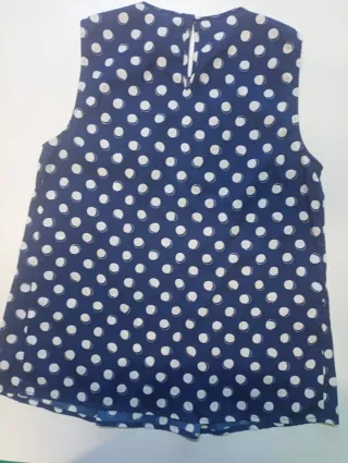 Blusa sin mangas con lunares