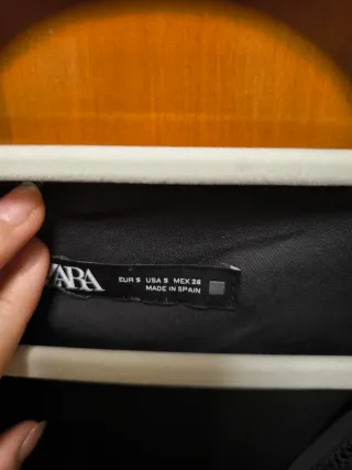 Vestido negro Zara Talla S