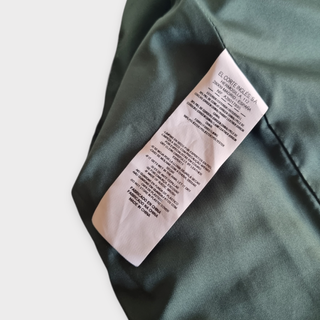 Chaquetón de piel verde