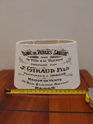 Pantalla de lámpara tela diseño vintage