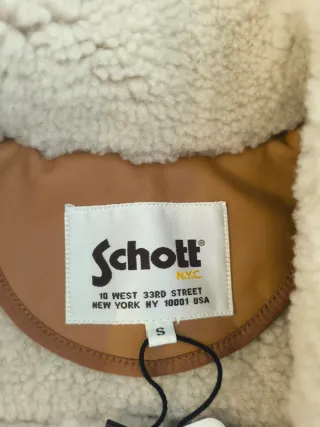 Montone Schott Marrone chiaro Nuovo.